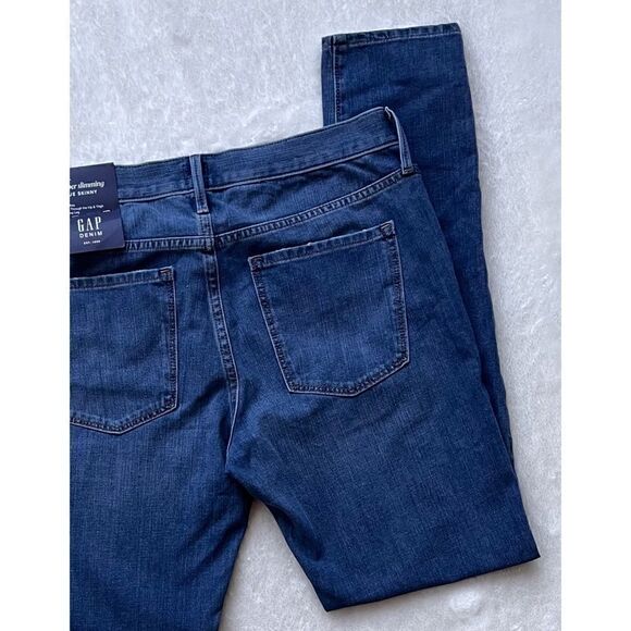 NWT GAP Mid Rise True Skinny Super Slimming Jeans, Size 30L - Picture 16 of 16